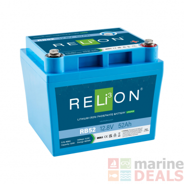 RELiON 12V 52AH DIN Lithium Deep Cycle Battery