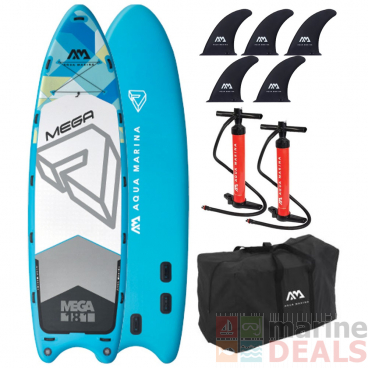 Aqua Marina Mega Multi-Person Inflatable Stand Up Paddle Board Package 18ft 1in