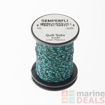 Semperfli Peacock Quill Subs Small Green Peacock