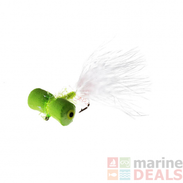Manic Tackle Project Little Boobie Fly Chartreuse/White #8