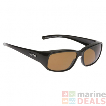 Ugly Fish P106 Fit Over Polarised Sunglasses Shiny Black/Brown