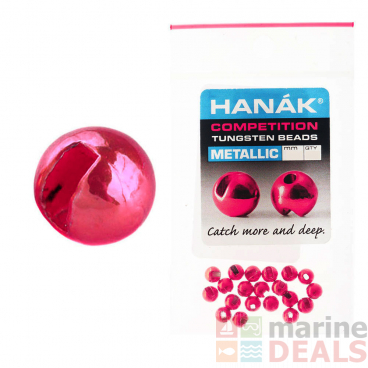 HANAK Competition METALLIC+ Tungsten Beads Light Pink Qty 20