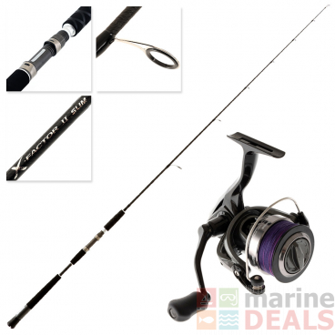Okuma Altera 40 X-Factor II Slim Slow Jig Spin Combo with Braid 6ft 3in 50-200g 2pc