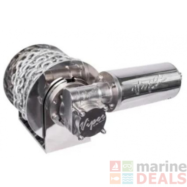Viper Pro Series II 1500 Drum Winch 12V with 200m Braid and Chain