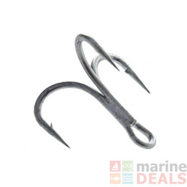 Mustad Dura Steel 36330NP-DS 4X Treble Hook Strong 2/0 Qty 6