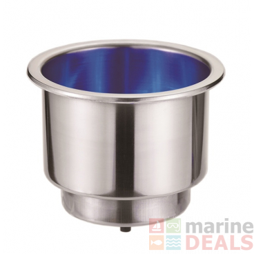 Stainless Steel Can Holder with Blue LEDs