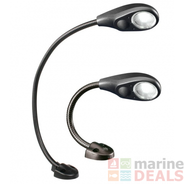 Hella Marine White LED Flexi Chart Table Lamp 9-31VDC 400mm Arm - Black Cover