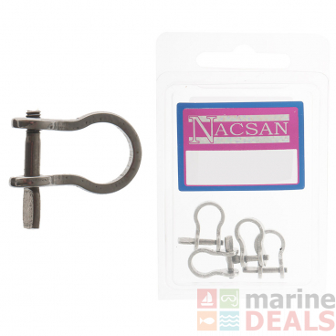 Nacsan Stainless Steel Bow Shackle Qty 4