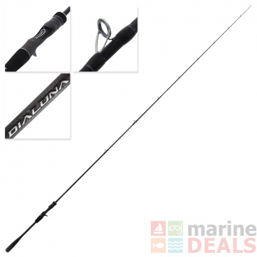 Shimano Dialuna B76M Medium Baitcaster Rod 7ft 6in 8-40g PE1-2.5 2pc