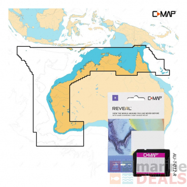 C-MAP REVEAL X AU-T-012-R-MS Chart Card Esperance to Cairns
