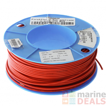 Firstflex Tinned Copper Marine Cable Wire Red 2.5mm - Per Metre