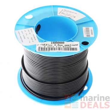 Firstflex Tinned Copper Marine Cable Wire Black 4.0mm - Per Metre