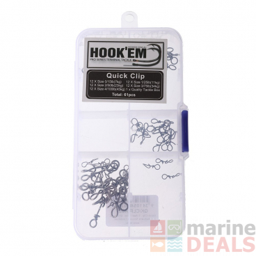 Hook'em Quick Clips Assorted Pack Qty 61