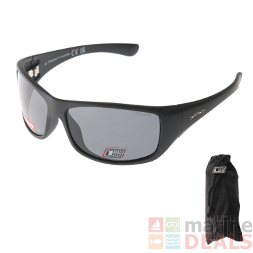 Dirty Dog Icicle Polarised Sunglasses Black Frame Grey Lens