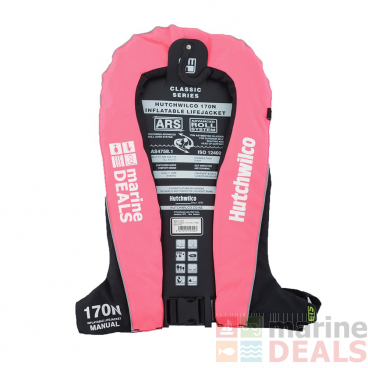 Hutchwilco Classic 170N Manual Inflatable Life Jacket Pink