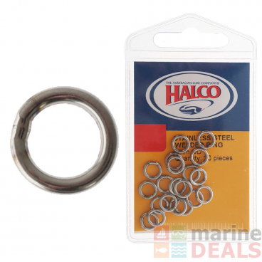Halco Stainless Steel Solid Welded Ring Qty 20 9mm