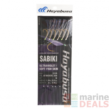 Hayabusa EX129 UV Mackerel Skin Sabiki Rig