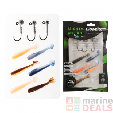 Glowbite Mighty Micro Paddler Softbait Pack