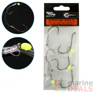 Black Magic C Point Hook Strayline Rig 6/0 and 7/0