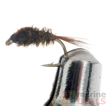 Black Magic Halfback Nymph Trout Fly A12 Qty 1