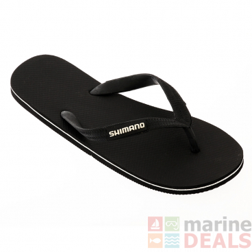 Shimano Jandals Black with Logo on Strap US7