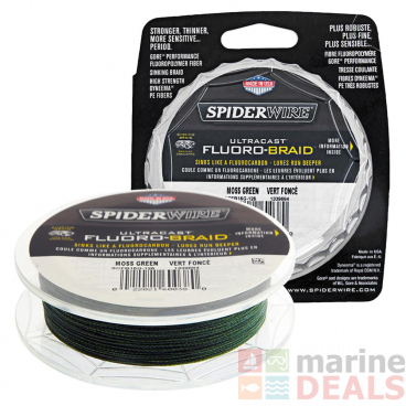 Spiderwire Ultracast Fluoro-Braid Moss Green 30lb 300yds 0.3mm dia