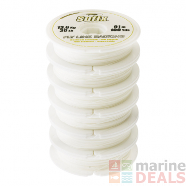 Sufix Fly Line Backing Monofilament White 6 x 100yds 30lb
