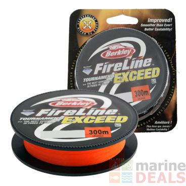 Berkley FireLine Exceed Braid Blaze Orange 300m Spools 7.5kg