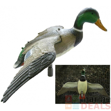 Outdoor Outfitters 25in Flying Mallard Drake with Spring and Pole