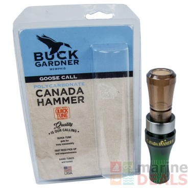 Buck Gardner Polycarbonate Canada Goose Call Hammer Green/Smoke