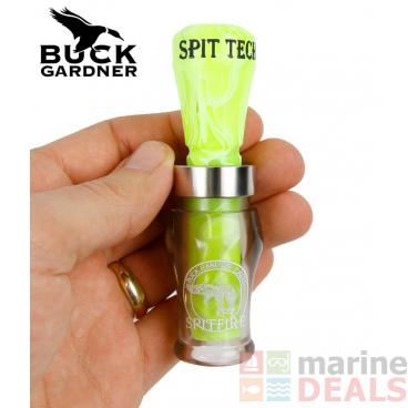 Buck Gardner Spitfire 1.5 Reed Acrylic Duck Call Smoke/Fluro Green