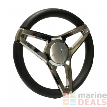 BLA Gussi Italia Steering Wheel Molino Three Spoke Aluminium