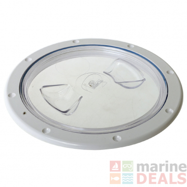 Polypropylene ABS Inspection Port Clear Cover 164mm