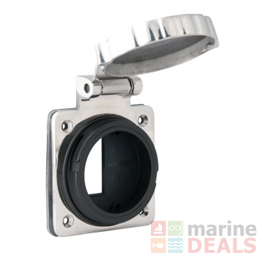 Marinco ELCI Stainless Steel Inlet 30A 125V with Breaker Housing