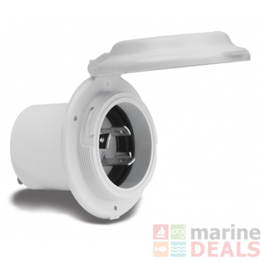 Marinco 16A 230V Easy Lock Watertight Contour Inlet with Stainless Steel Trim