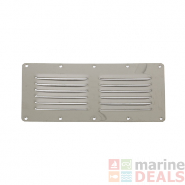 Stainless Steel Louvre Vent - 2x6 Louvres