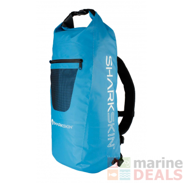 Sharkskin Performance Roll-Top Waterproof Backpack 30L Blue