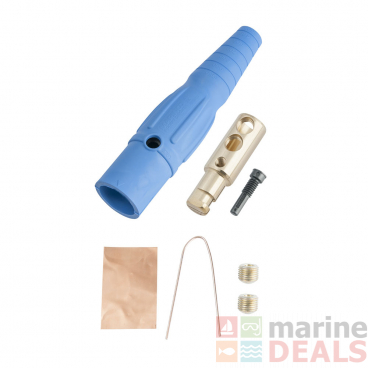 Marinco CLS 16 Series Inline Single Pin Connector400A / 600V 2/0 - 4/0 AWG Male - Blue D