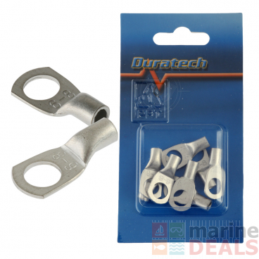 8mm Non-Insulated Eye Terminal 6mm2 Qty 8
