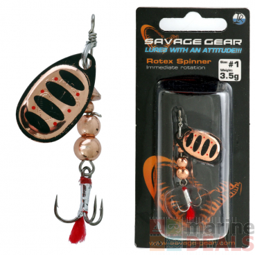 Savage Gear Rotex Spinner Lure #1 3.5g Copper