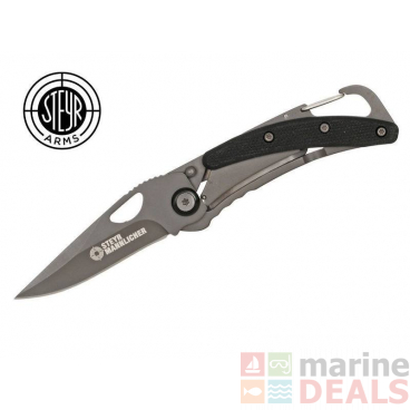 Steyr Pocket Knife with Belt Clip and Snap Hook 58mm