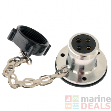Hella Marine Water Resistant Chrome Brass Socket 4 Pin