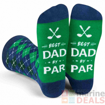 Lavley Best Dad By Par Socks