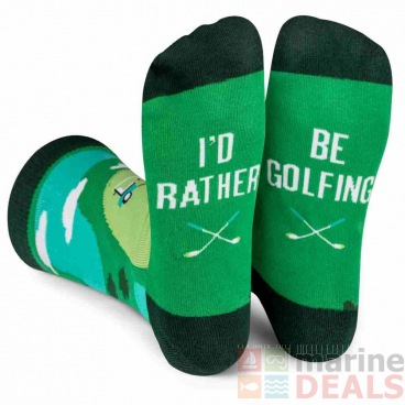 Lavley ID Rather Be Golfing Socks