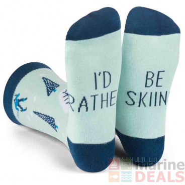 Lavley ID Rather Be Skiing Socks