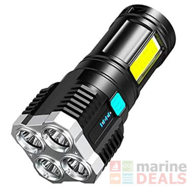 4-Core Rechargeable Waterproof LED Torch