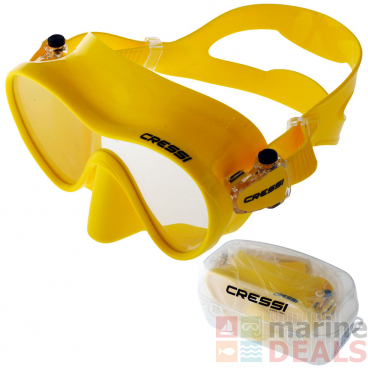 Cressi F1 High-Grade Silicone Frameless Dive Mask Yellow