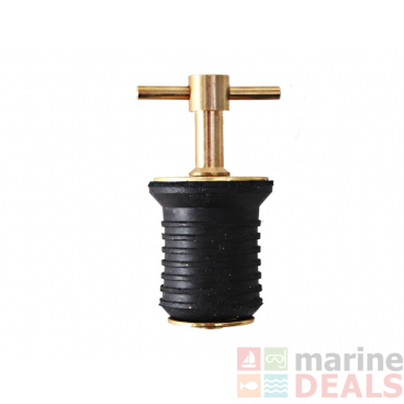 Brass Expanding Twist Top Boat Bung Drain Plug for 1'' Tube