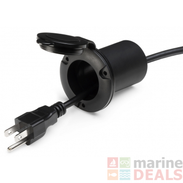Pro Mariner 51300 Universal AC Plug Holder Black
