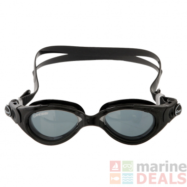 Cressi Flash Womens Black Swimming Goggles Smoke Lens